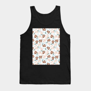 Delicious Wheat Bread Toast Pattern Tank Top